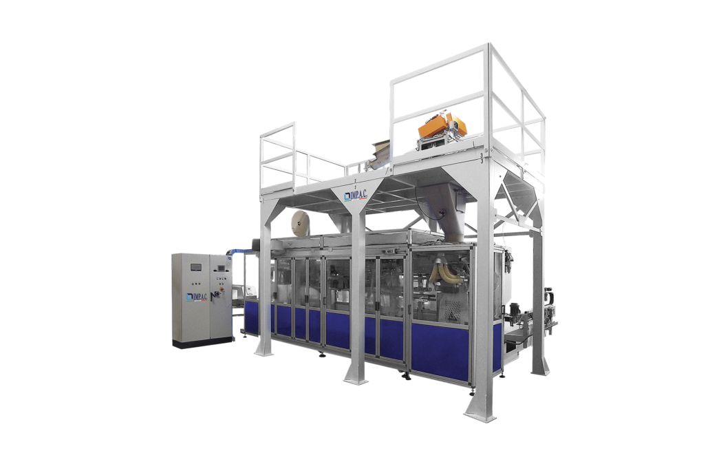 Automatic bagging machines with positioning system for valve bags from ...